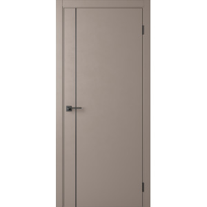 Межкомнатная дверь Centro-1 Cream (Alum Black)