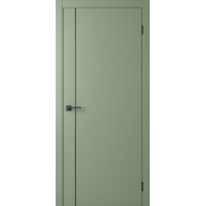 Межкомнатная дверь Centro-1 Pistachio (Alum Black)