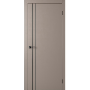 Межкомнатная дверь Centro-2 Cream (Alum Black)