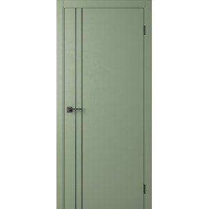 Межкомнатная дверь Centro-2 Pistachio (Alum Black)