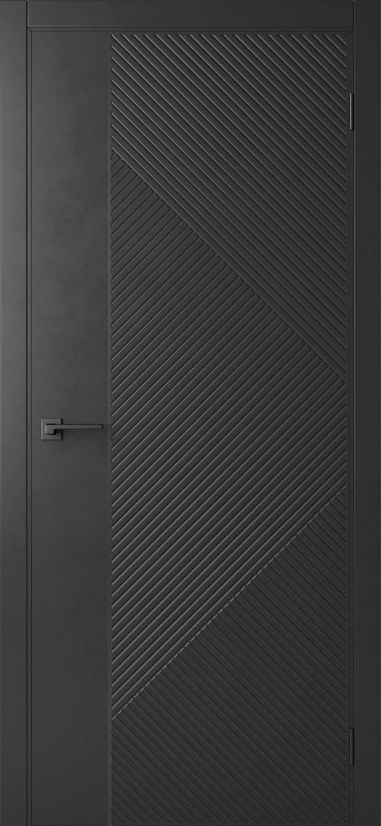 Межкомнатная дверь Rise Black (Alum Black)