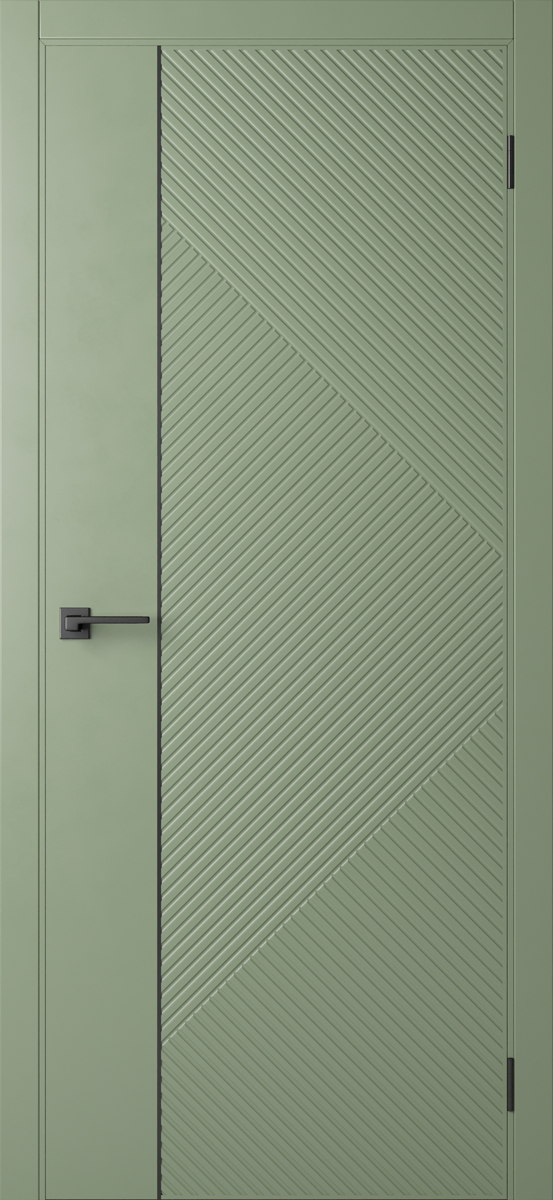Межкомнатная дверь Rise Pistachio (Alum Black)