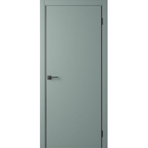 Межкомнатная дверь Slim Shell Green-AL Black 2Х кромка
